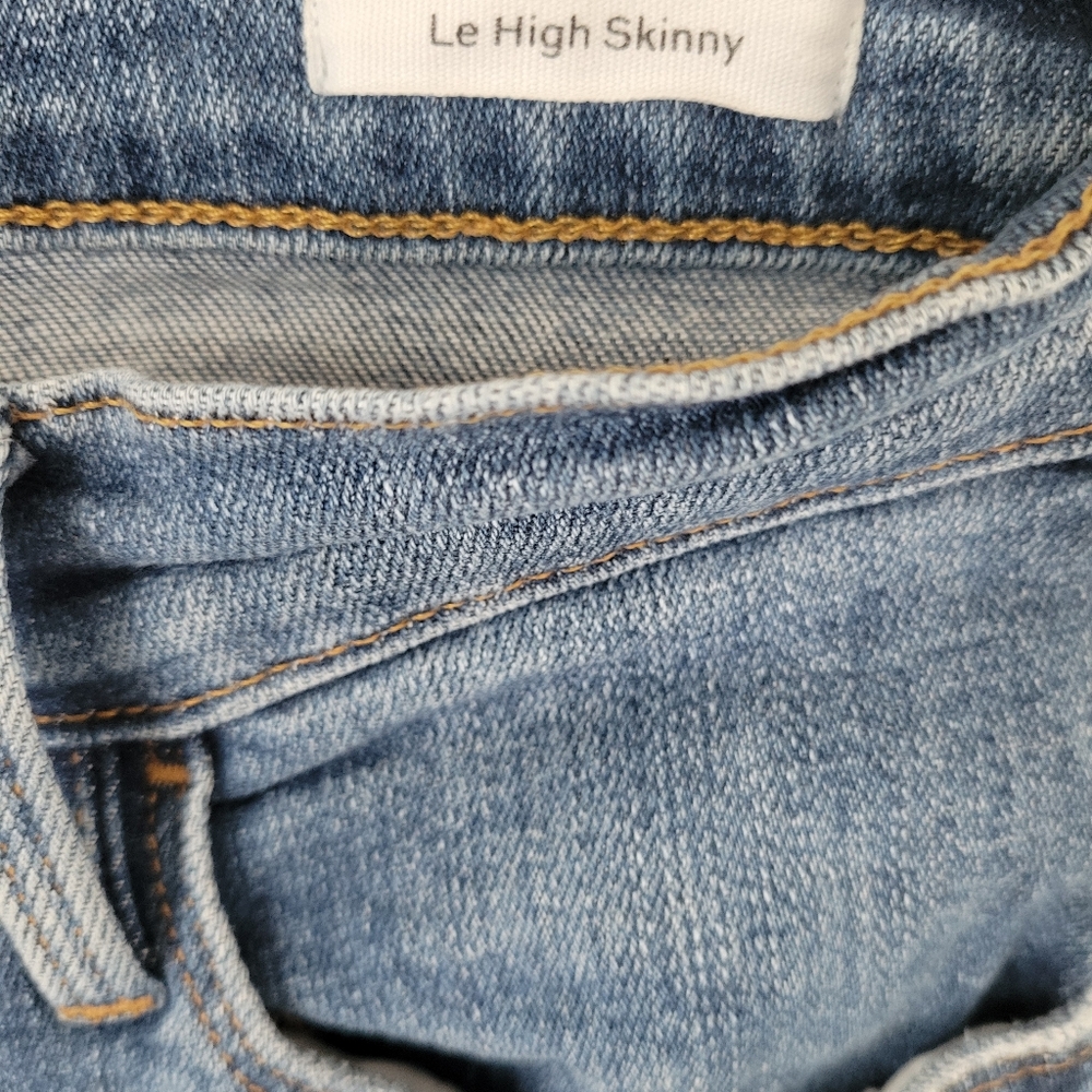 Frame Denim Le High Skinny High Waist Crop In Hazelwood Sz 25 - Picture 4 of 11